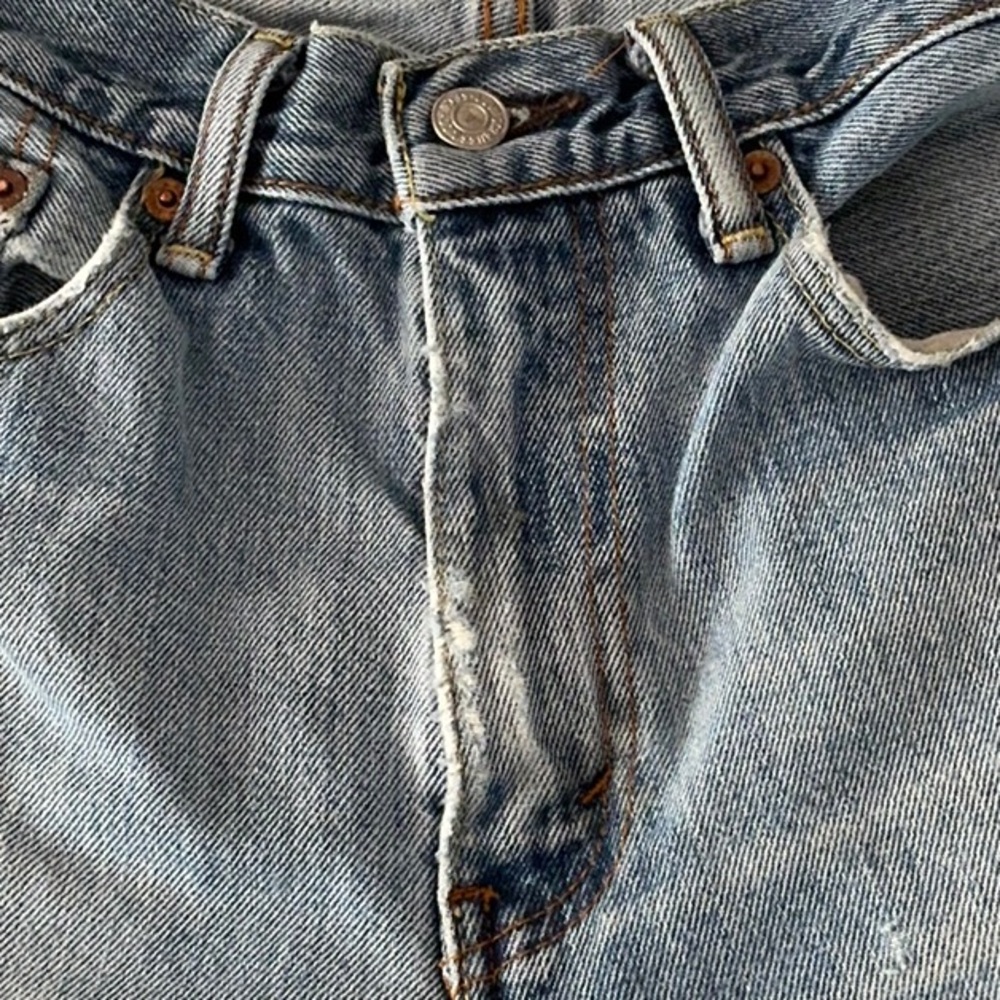 Men's Jeans Levi's 505 Regular Fit  - Distressed - Grunge 32 x 32 - Picture 8 of 8